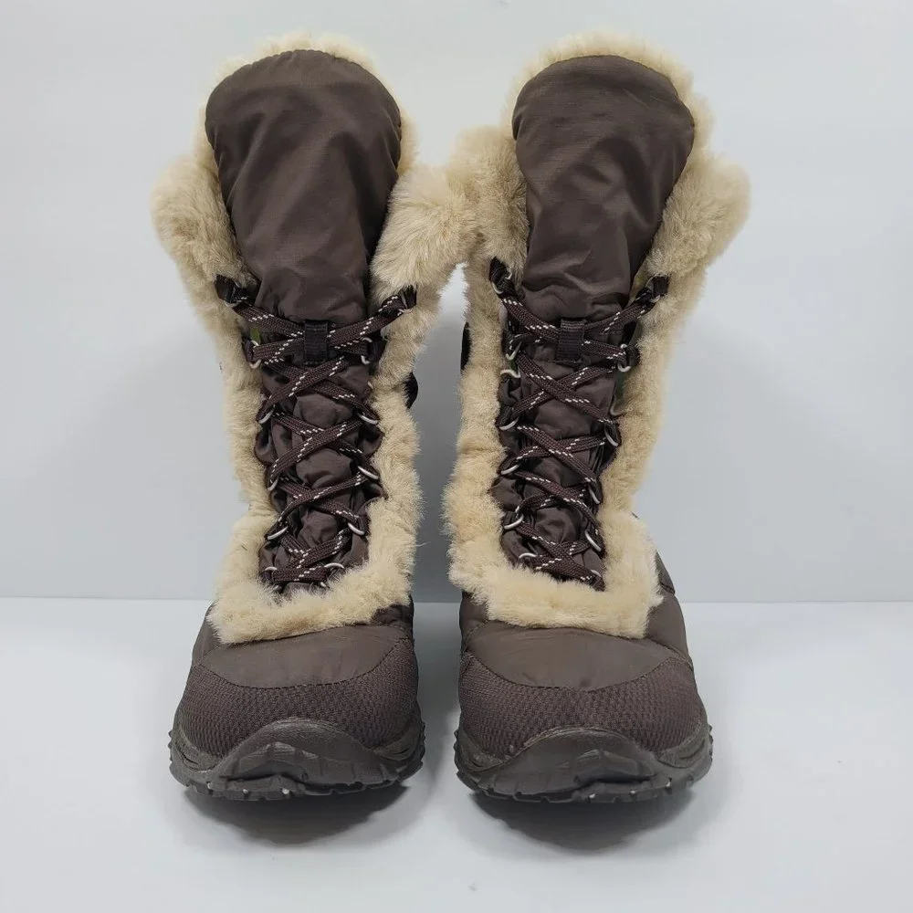 The North Face Girl's Brown Lace Up Winter Boots US Size 6